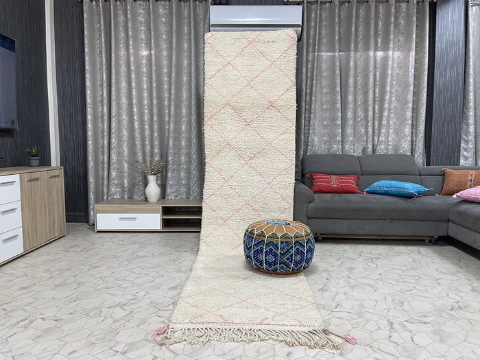 Pacome by Bazarugs — Authentic Beni Ourain Rug, 3x11 ft