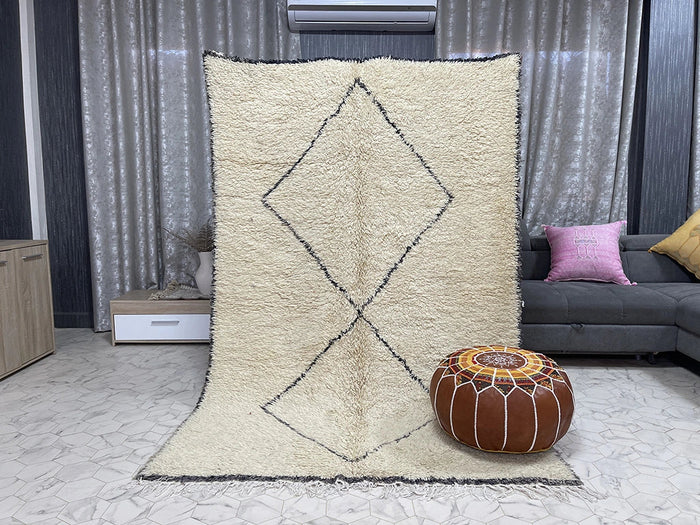 Bazarugs Parabella — Handwoven Beni Ourain Rug, 5x8 ft