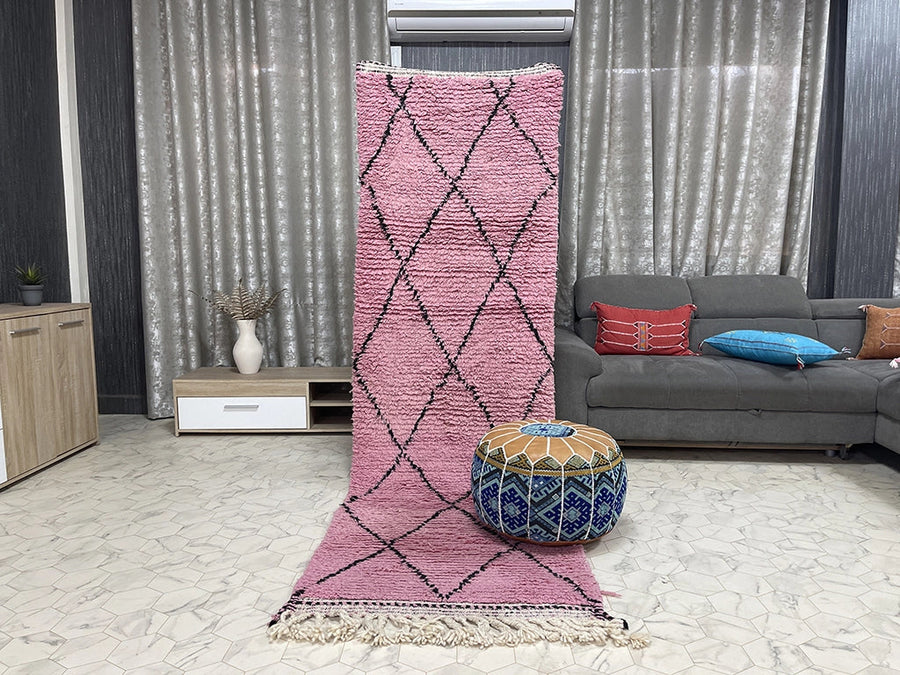 Shelia - Tapis Beni Ourain - 3x9ft