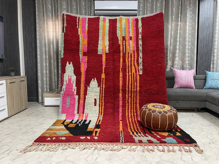 Bazarugs Beni Ourain Rug — Subeetha, 6x9 ft