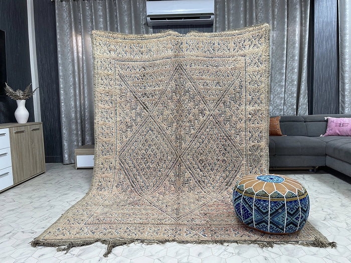 Bazarugs Luxury Beni Mguild Rug in Tadarteft, 6x9 ft