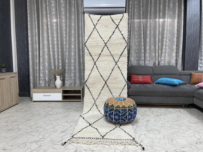 Bazarugs Beni Ourain Rug — Tang 2, 3x10 ft