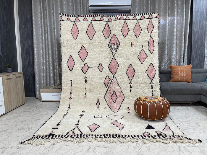 Vildik by Bazarugs — Authentic Beni Ourain Rug, 6x10 ft