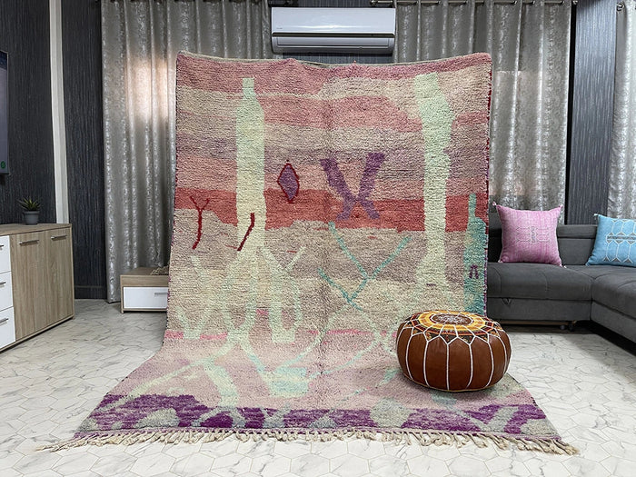 Bazarugs Beni Ourain Rug — Yablena, 7x9 ft