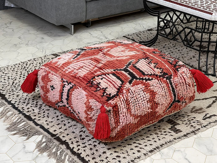 Bazarugs Moroccan Kilim Pouf — Fifth Avenue