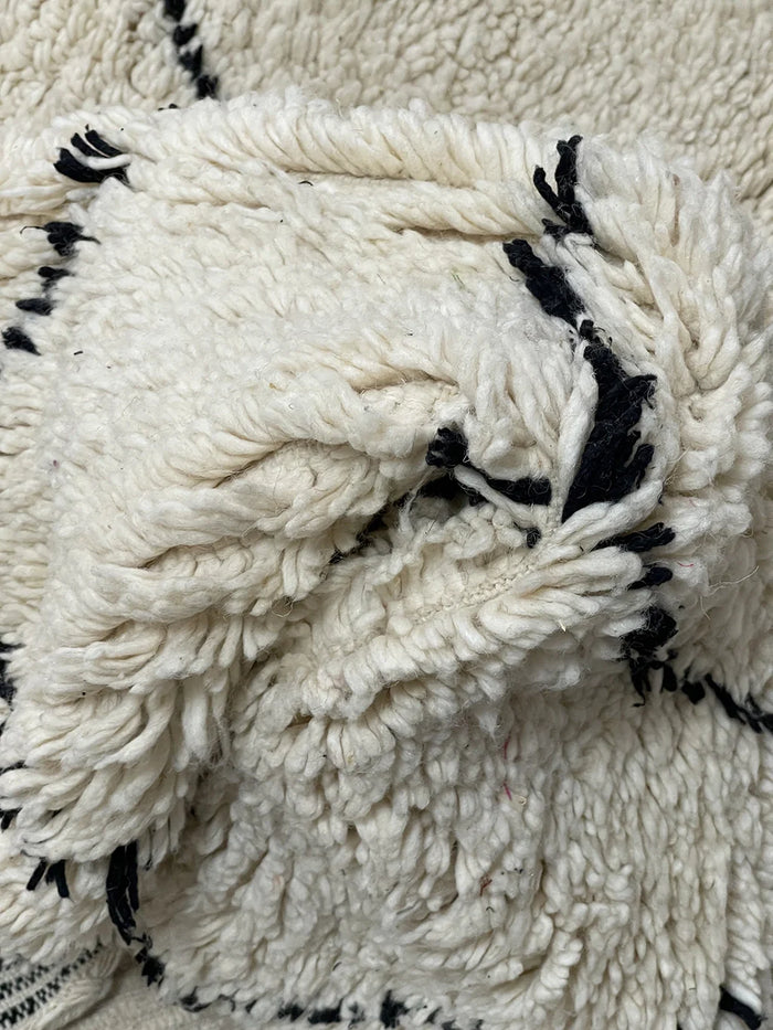 Bazarugs Luxury Beni Ourain Rug in Fima, 3x9 ft