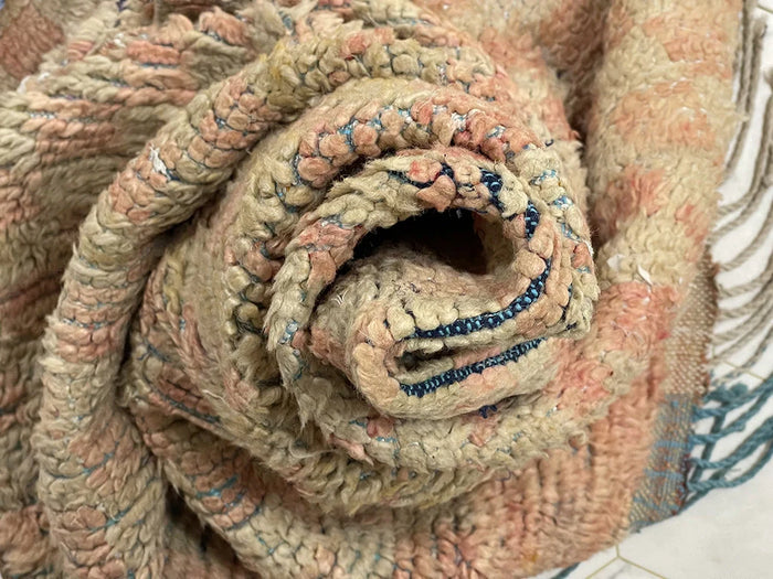 Bazarugs Kostarova — Handwoven Beni Ourain Rug, 4x5 ft