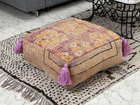 Libyan Luster - Pouf Kilim
