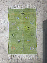 Green cactus silk Rugs