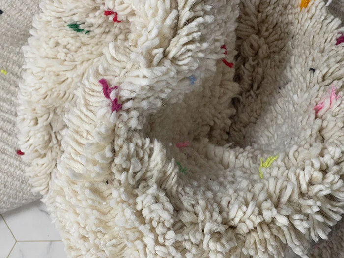 Bazarugs Luxury Beni Ourain Rug in YU Spectrum, 3x9 ft