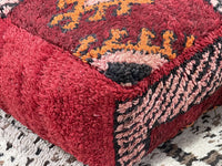Cherry Sparkle - Pouf Kilim