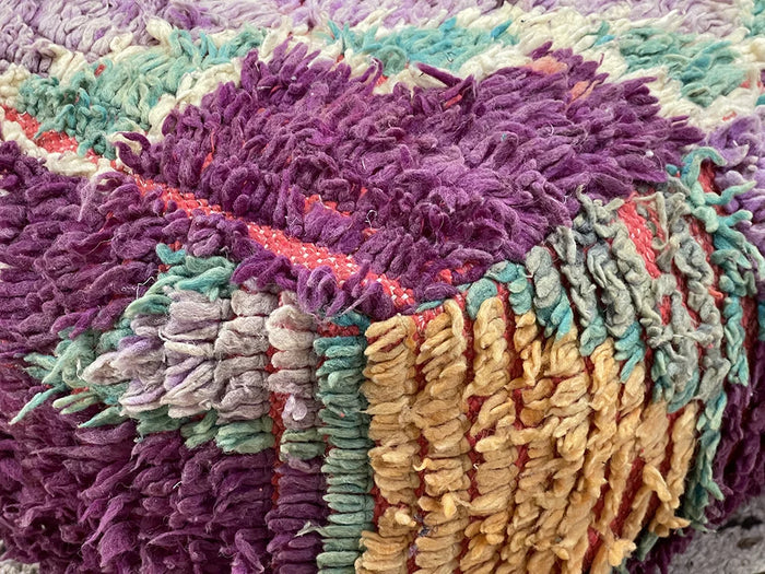 Eter Davinder Kilim Pouf by Bazarugs — Handmade Moroccan Ottoman