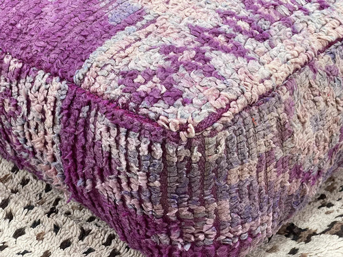 Failaka Kilim Pouf by Bazarugs — Handmade Moroccan Ottoman