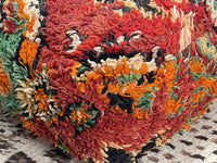 Fire Opal - Pouf Kilim