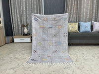 Grey cactus silk Rugs