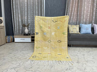 Yellow cactus silk Rugs