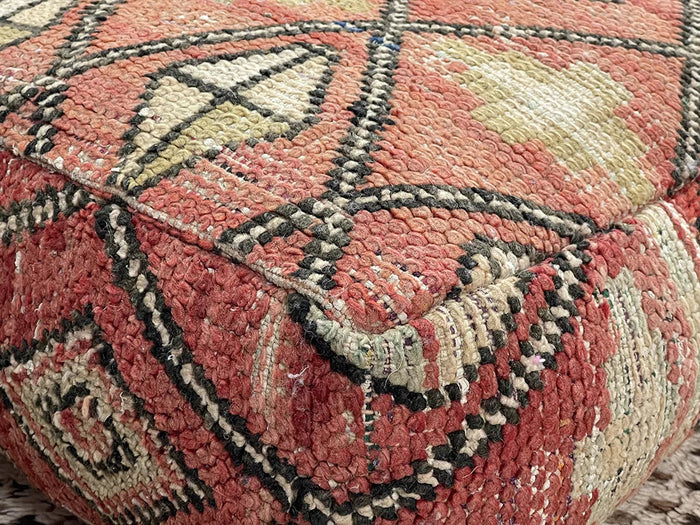 Taisi-Hira Kilim Pouf by Bazarugs — Handmade Moroccan Ottoman
