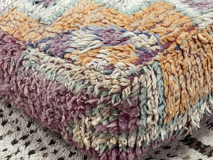 Tourmalina Kilim Pouf by Bazarugs — Handmade Moroccan Ottoman