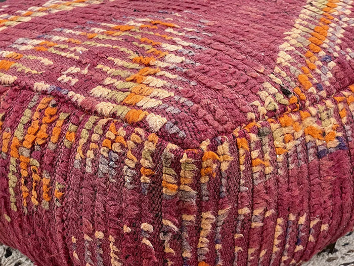 Bazarugs Afke Joha — Handwoven Kilim Pouf