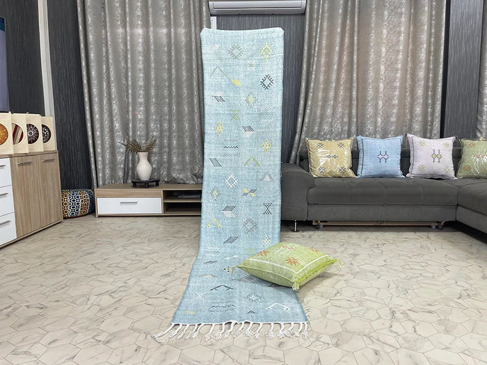 Blue cactus silk Rugs