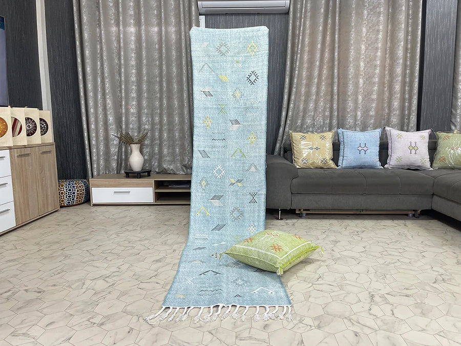 Blue cactus silk Rugs