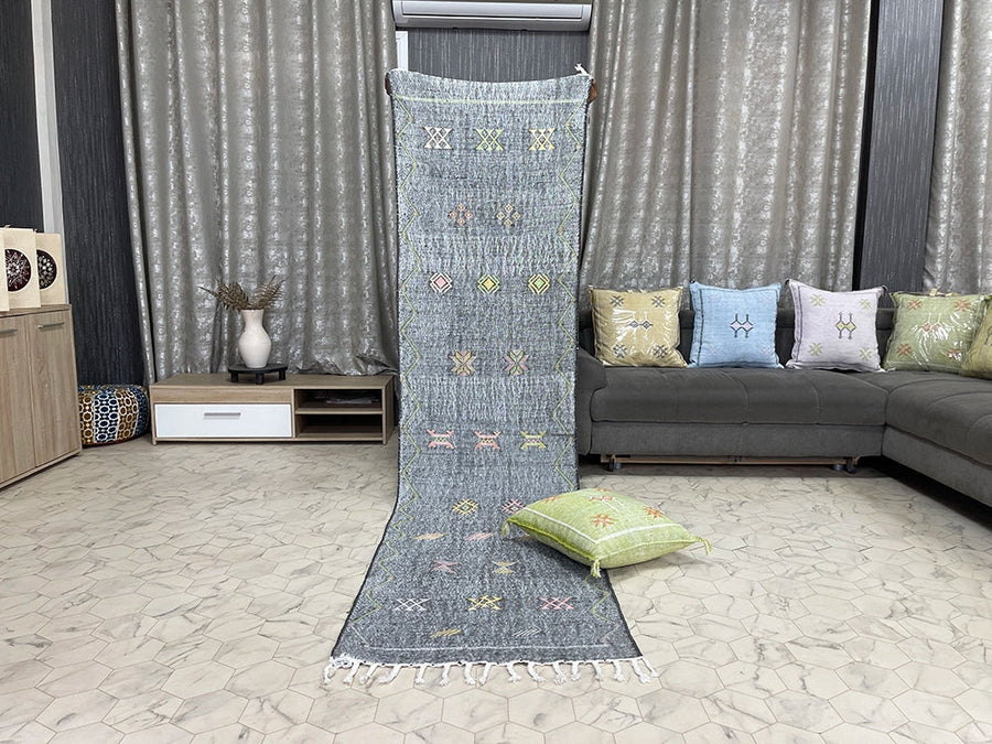 Black cactus silk Rugs