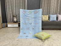 Blue cactus silk Rugs
