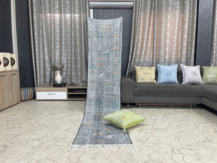 Black cactus silk Rugs