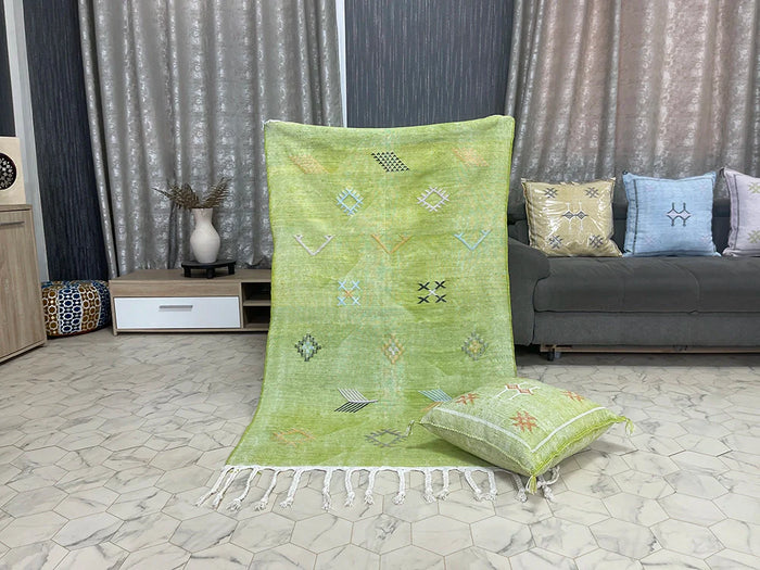 Green cactus silk Rugs