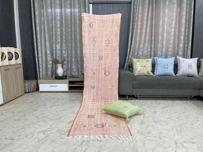 Orange cactus silk Rugs