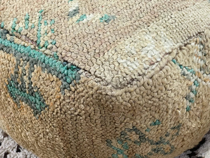 Wizard of Oz Kilim Pouf by Bazarugs — Handmade Moroccan Ottoman