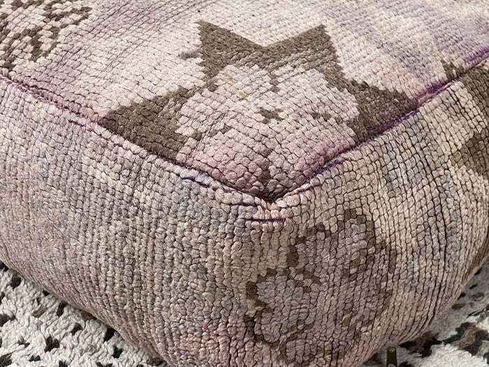 Bazarugs Zoubida's Oasis — Handwoven Kilim Pouf
