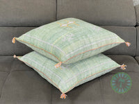 Tranquil Mint Meadows - Coussin