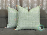 Tranquil Mint Meadows - Coussin