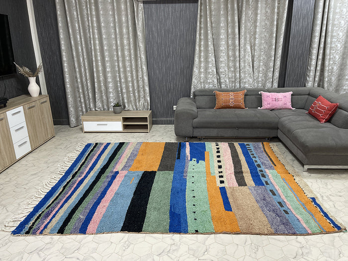 Oulmes Oasis - 7x9ft- Beni Ourain Rug