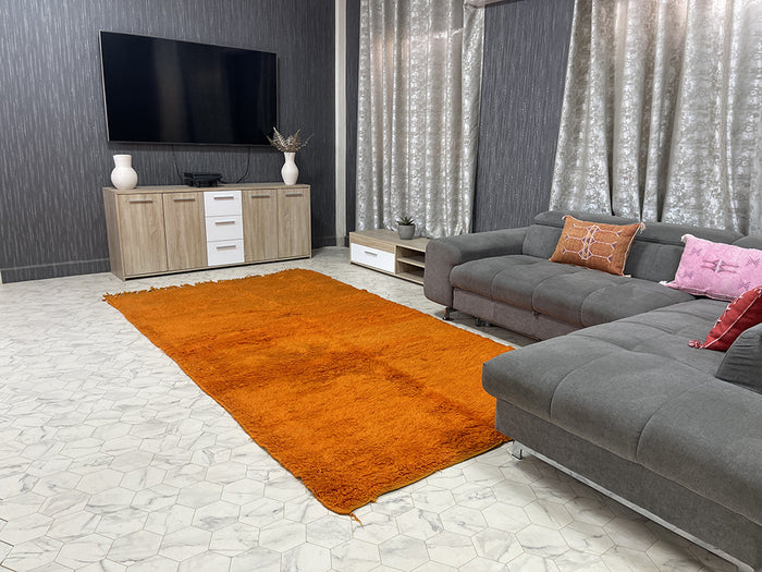 Zaïda Zen - 5x10ft- Beni Ourain Rug