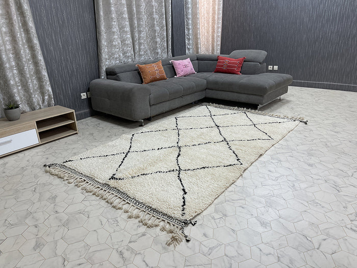 Rectangle Spectrum III Rug - 5x8ft- Beni Ourain