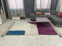 Vibrant Jewel Tone Rug - Tapis Beni Ourain - 5x9ft