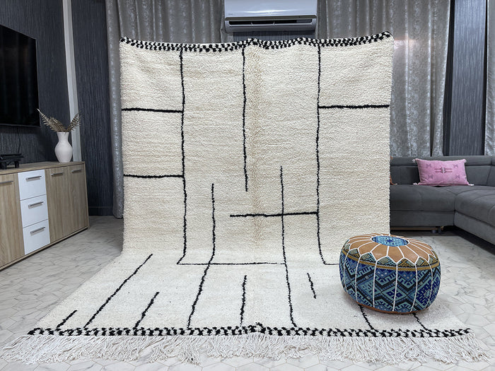 Taourirt Tranquility - 7x10ft- Beni Ourain Rug