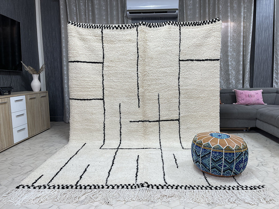Taourirt Tranquility - 7x10ft- Beni Ourain Rug