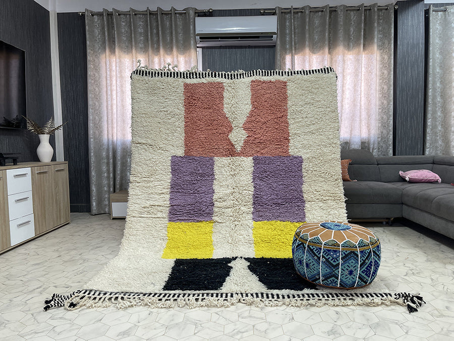 Rectangle Spectrum Rug - 6x8ft- Beni Ourain