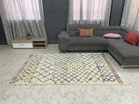 Sunburst Mosaic Rug - 5x8ft- Beni Ourain