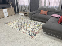 Sunburst Mosaic Rug - 5x8ft- Beni Ourain