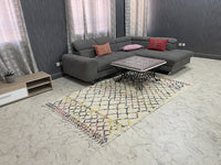 Sunburst Mosaic Rug - 5x8ft- Beni Ourain