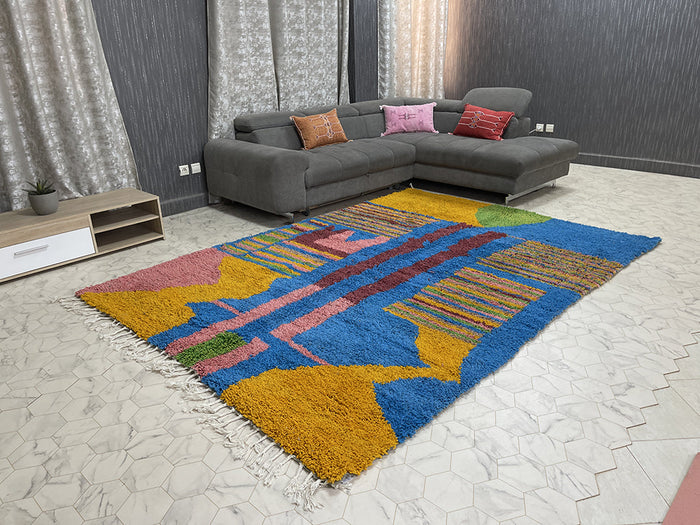 Sidi Slimane Serenity - 7x9ft- Beni Ourain Rug