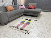 Rectangle Spectrum III Rug - 2x3ft- Beni Ourain