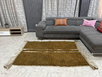 Cocoa Lines Rug - 4x6ft- Beni Ourain Rug