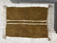 Cocoa Lines Rug - 4x6ft- Beni Ourain Rug