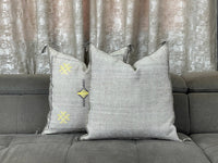 beige moroccan silk Pillows