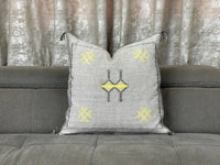 beige moroccan silk Pillows